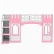 preview thumbnail 23 of 23, Twin Size Multifunctional Loft Bed with Storage Staircase Ladder, Castle Shaped Kids Bed Frame with Guardrails