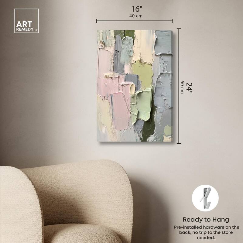 Creamy Contours II Canvas by Art Remedy, Gallery Wrapped