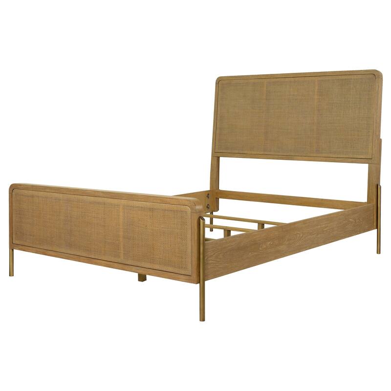 Arini Rattan California King Panel Bed