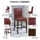 preview thumbnail 6 of 78, NPD Furniture Milton Bonded Leather Counter Stool