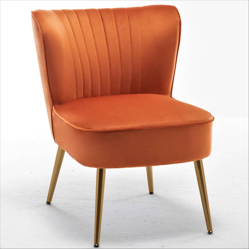 Us Pride Furniture Sauter 23.2" Wide Mid-Century Modern Microfiber Accent Chair