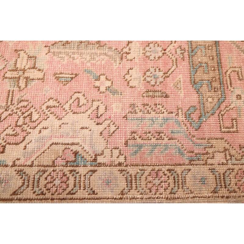 ECARPETGALLERY Hand-knotted Antalya Vintage Pink Wool Rug - 9'9 x 12'5