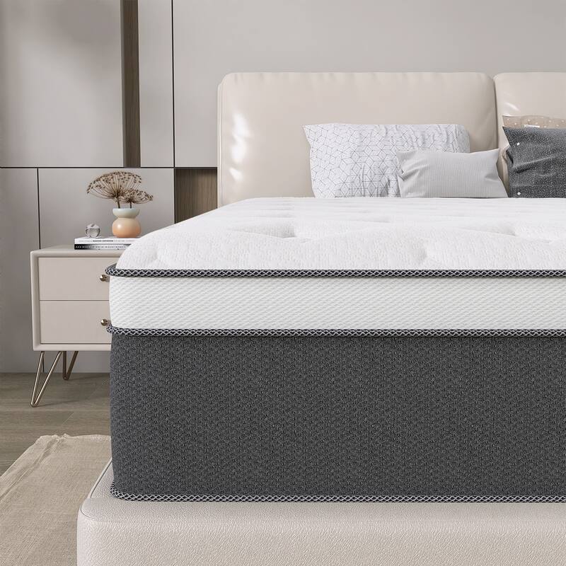 14" Hybrid of Cooling Memory Foam and Pocket Springs Mattress