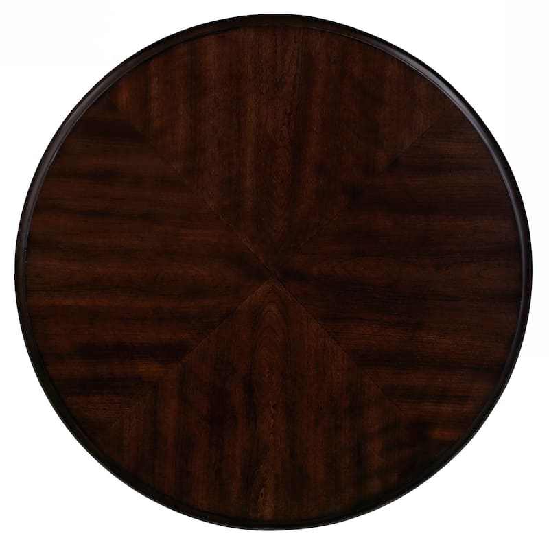 Round End Table,Solid Wood Sofa Side Table with Shelf,Living Room Corner Table Easy Assemble