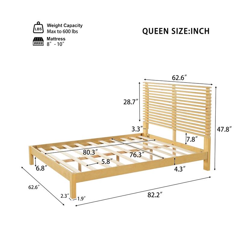 Christopher Knight Home - Arden Modern Wooden Bed Frame with Headboard