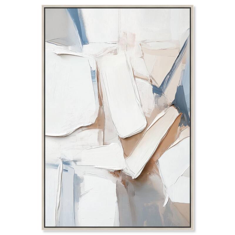 Bone and Beige II Canvas by Art Remedy - Silver - 36" x 54"