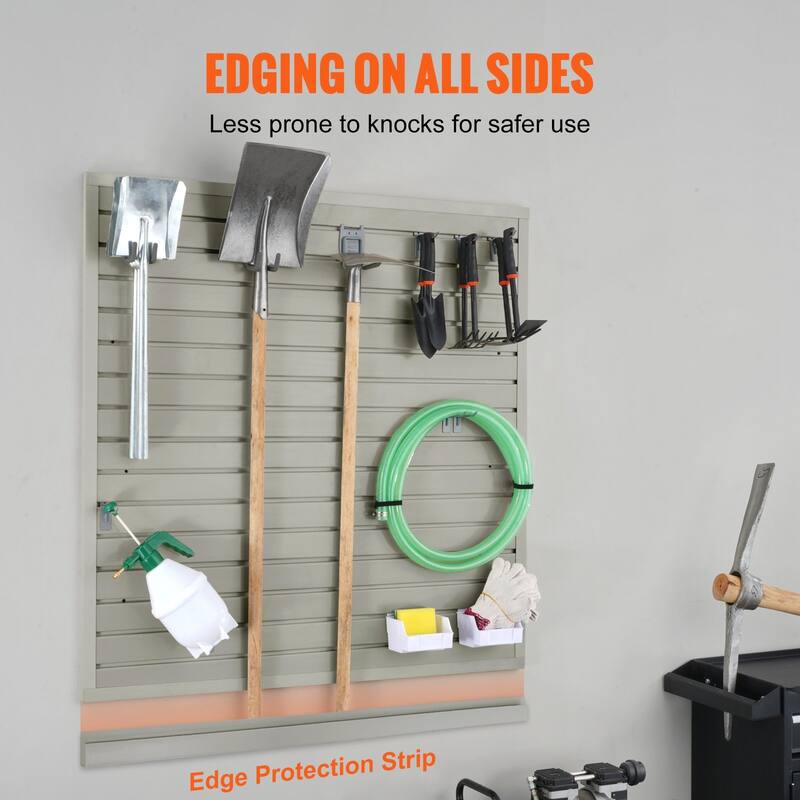 Heavy Duty Garage Slat Wall Organizer Panels with Universal Groove Design