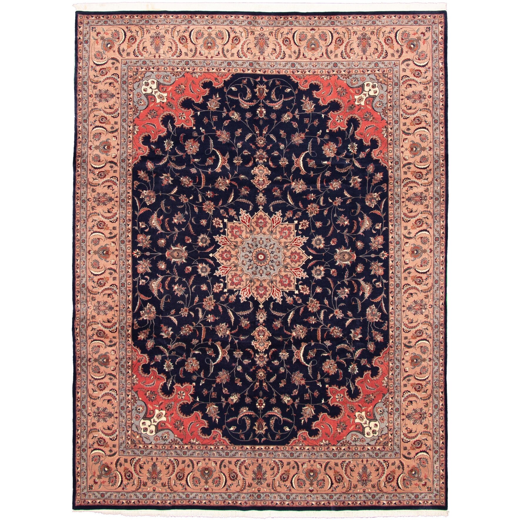 Red Area Rug Bordered eCarpet Gallery 318057 5'1 x 9'0