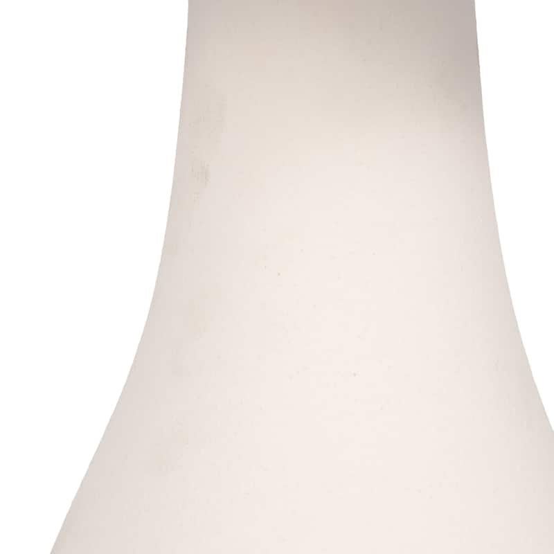 Sagebrook Home Ceramic 24" Table Lamp, White - Stylish Table Lamp for Cozy Evenings, Premium Quality, Set of 2 - 13" x 13" x 24"