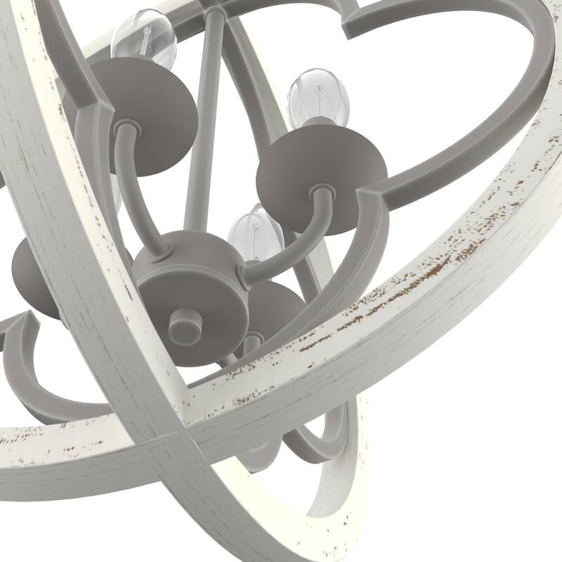 Hunter 19" Gablecrest 4-Light Pendant - Kitchen Island, Dining Room, Entry - Modern Farmhouse, French Country, Distressed