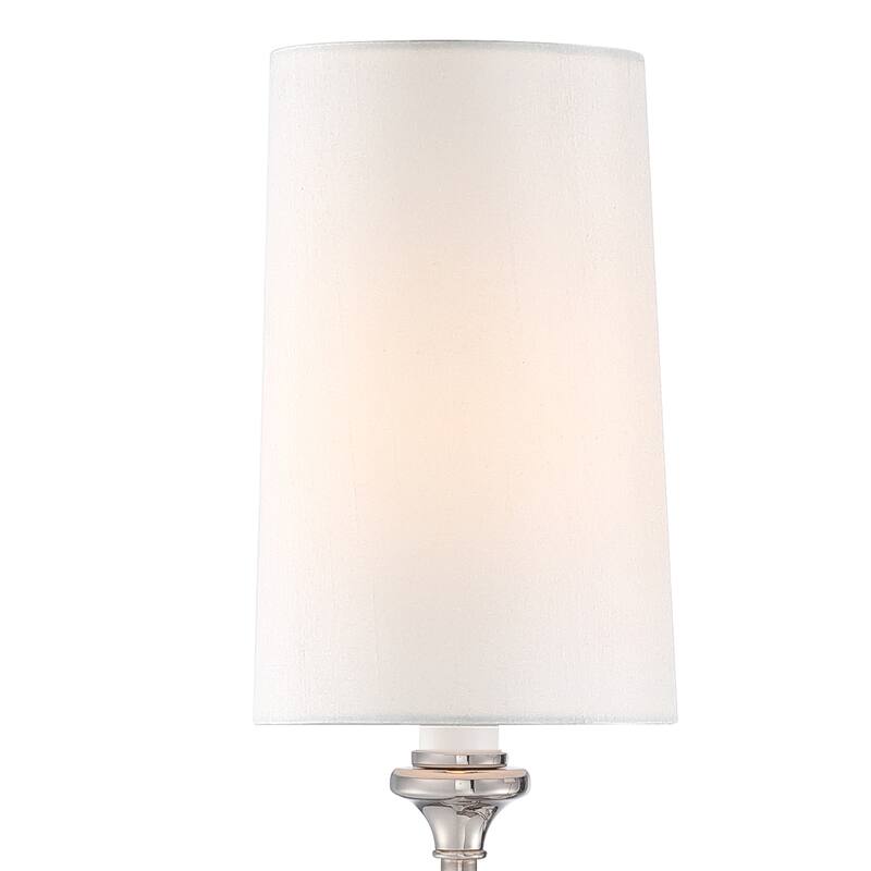 Libby Langdon for Crystorama Sylvan 2 Light Polished Nickel Sconce - 15.5'' W x 15.87'' H x 7'' D - 15.5'' W x 15.87'' H x 7'' D
