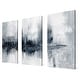 preview thumbnail 2 of 3, "Indigo Harbor Lights" by Nan 2 3 Piece Set on Canvas