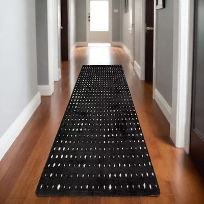 HomeRootsGeometric Industrial Runner Area Rug