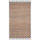 preview thumbnail 71 of 84, SAFAVIEH Handmade Cape Cod Zinca Coastal Jute Tassel Rug 3' x 5' - Black/Natural - Rectangle