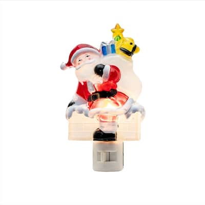 Novelty Lights LED Santa Claus Christmas Night Light with Swivel Plug - SANTA CLAUS - SANTA CLAUS