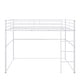 preview thumbnail 28 of 31, Metal Loft Bed Full with Guardrails, Flat Ladder, Kids, Teens, Adults