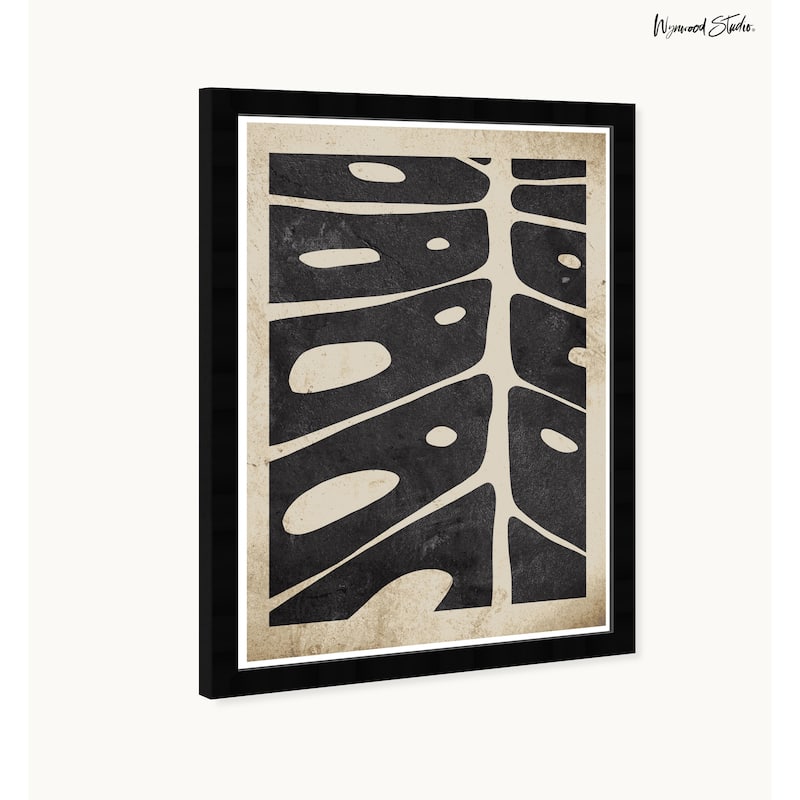 Wynwood Studio Leaf Detail Ii Framed Boho Minimalist Abstract Prints