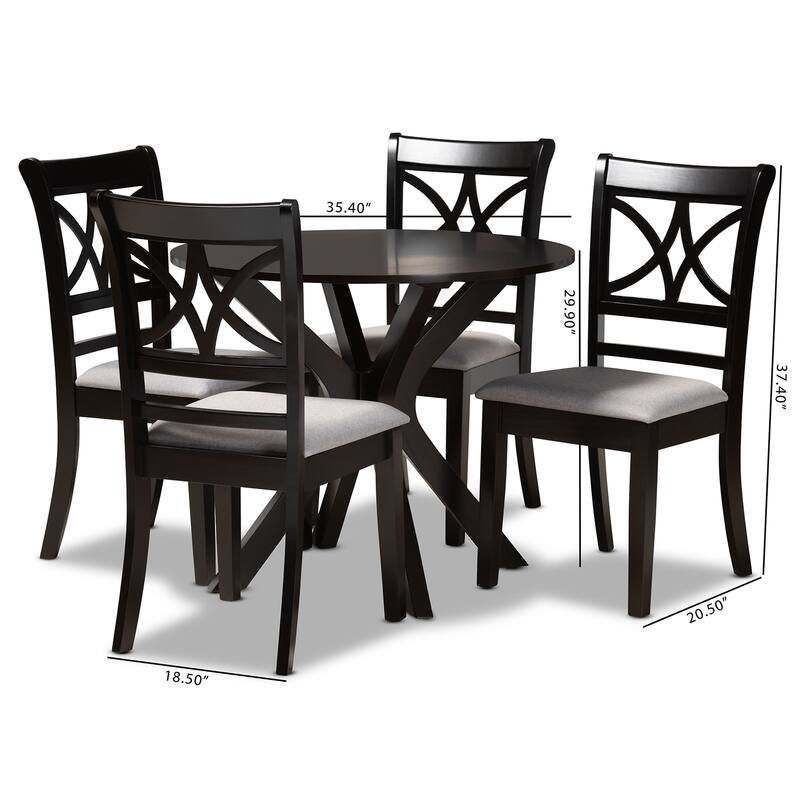 Julia Modern and Contemporary 5-Piece Dining Set