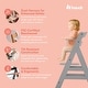 preview thumbnail 4 of 6, hauck Alpha+ Grow Along Adjustable Boosted Wooden Highchair, Beechwood, Grey - 16.5