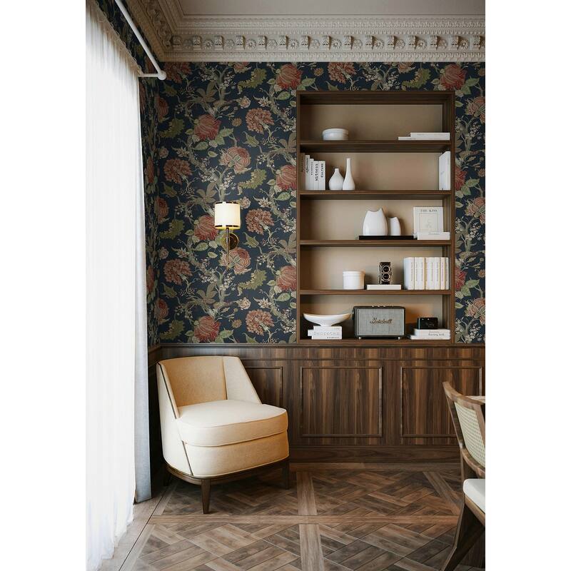 Harry & Grace Jacobean Trail Premium Matte Non-Woven Peel and Stick Wallpaper