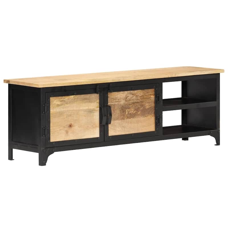 vidaXL TV Cabinet 47.2"x11.8"x15.7" Solid Mango Wood - 47.2" x 11.8" x 15.7"