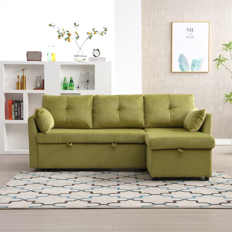 Modular Sectional Sofa L Shaped Modular Couch - Olive