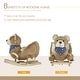 preview thumbnail 8 of 7, Baby Plush Animal Rocker with Pedals in Bear Themed