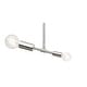preview thumbnail 6 of 4, Livex Lighting Blairwood 2 Light 7" Wide Abstract Multi Light Mini Brushed Nickel