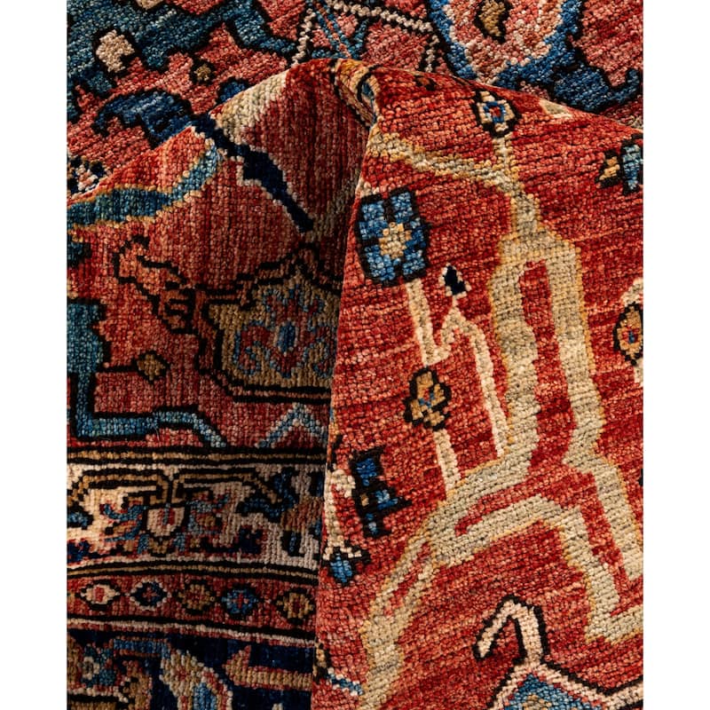 Serapi One-of-a-Kind Hand-Knotted Area Rug - Red - 8' 3" x 10' 0"