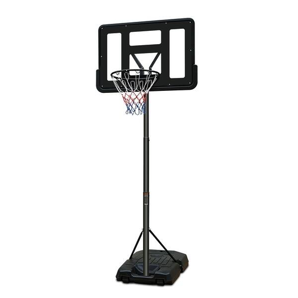 slide 2 of 7, Basketball Hoop Portable Basketball Goal System 6.5-10Ft Adjustable 44In Backboard For Indoor Outdoor Black Black
