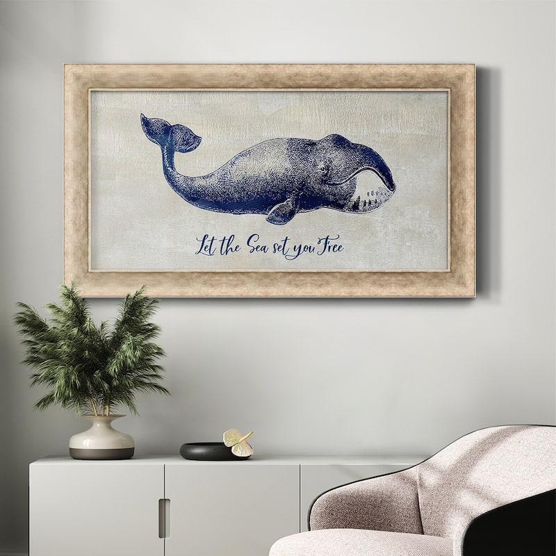 Let The Sea Set You Free Premium Framed Canvas- Ready to Hang
