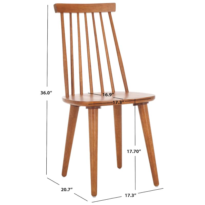 SAFAVIEH Home Burris 18-inch Side Chair [SET of 2] - 17"W x 21"D x 36"H