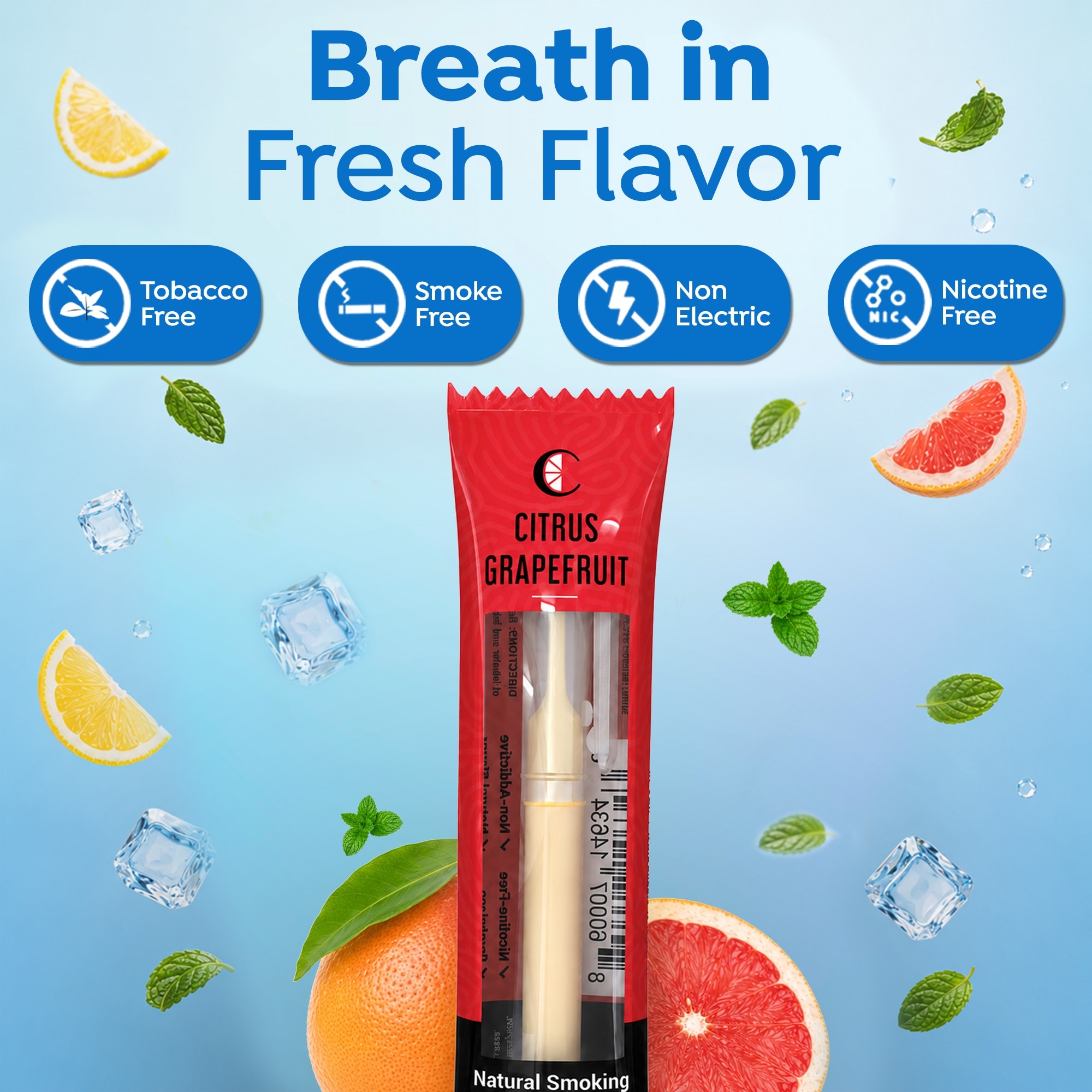 citrus cigarettes lemon flavor smoking alternative compliant and travel Citrus Chill | Premium Hookah