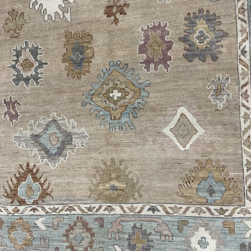 HERAT ORIENTAL Handmade Vegetable Dye Kazak Wool Rug - 6'2" x 9'