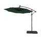 10 Ft. Solar Power Lighted Patio Umbrella with Base Stand - Dark Green