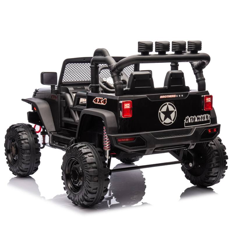 Kids Electric Ride-On Car 24V 400W with Parents Control, 3 Speed Settings, Bluetooth, USB, Music, LED Searchlights