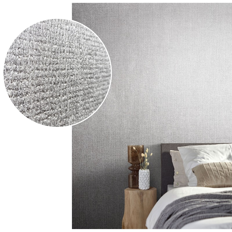 Galerie Wallcoverings Air Collection Weave Effect Sheen Textured Wallpaper Roll