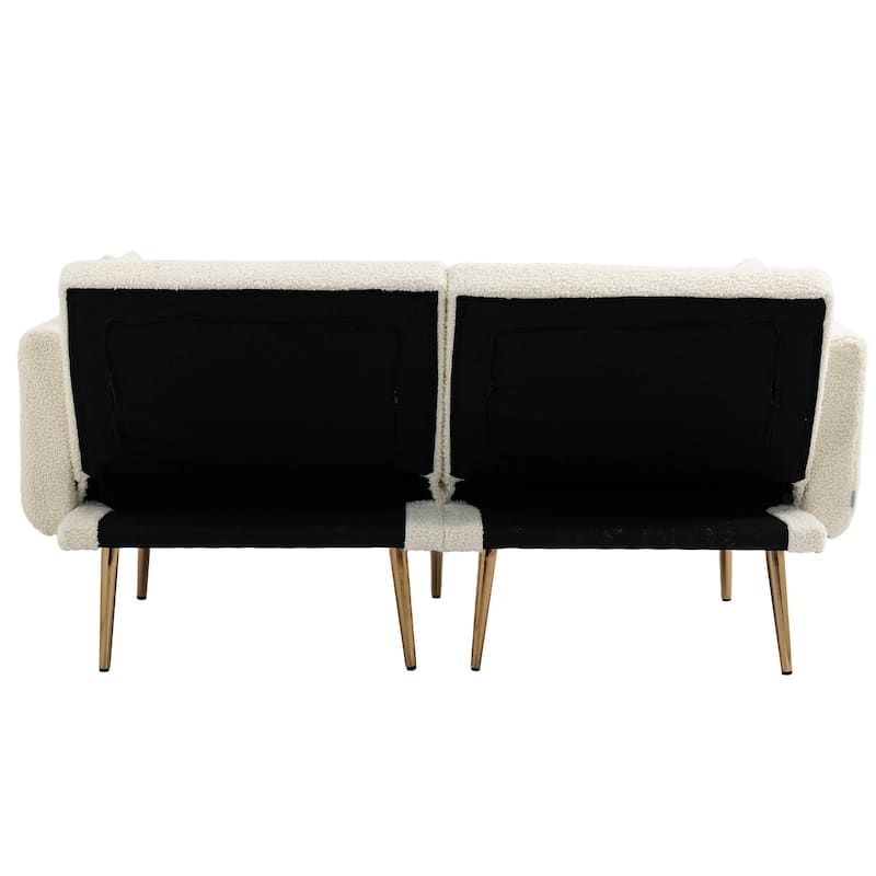 Velvet Sofa , Accent sofa .loveseat sofa with metal feet