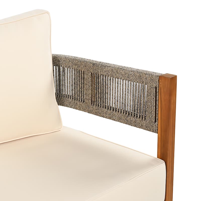 Christopher Knight Home - Calderwood Acacia Wood 5-Piece Outdoor Chat Set