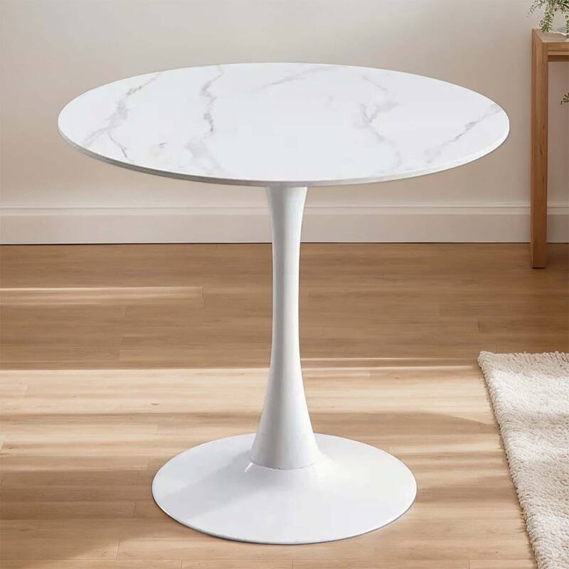 Modern Round Dining Table,Ideal for Compact Spaces and Stylish Interiors