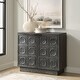 preview thumbnail 3 of 7, 2-Door Storage Cabinet - 39.5" - Ebony Stained Finish