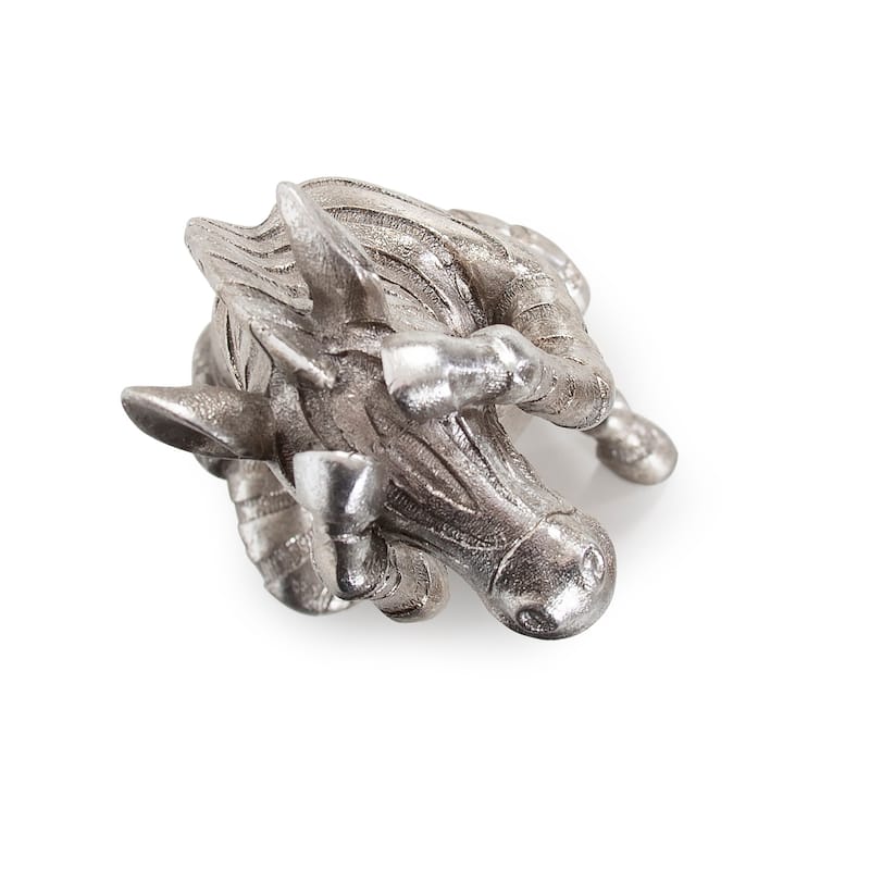 Allan Andrews See No Evil, Speak No Evil, Hear No Evil Silver Zebra Sculpture - 9"H