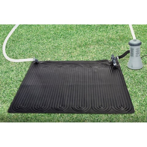 Intex Solar Mat Above Ground Swimming Pool Water Heater, Black (4 Pack) - 5.9