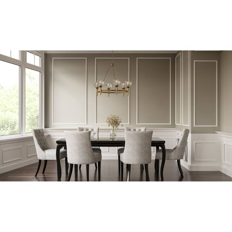 Shea 6-Light Brushed Gold Chandelier