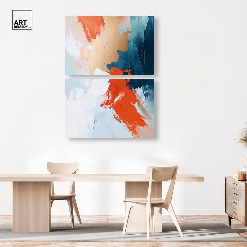 Bold and Bright III Canvas Set of 2 by Art Remedy, Gallery Wrapped