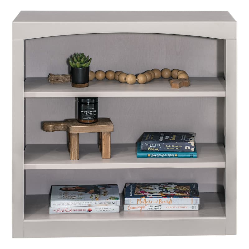 Arch+Haven Solid Wood Bookcase 30 x 30 - Storm Gray