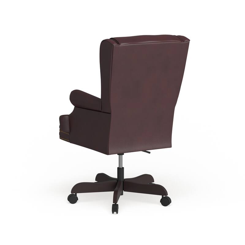 High Back Traditional Tufted LeatherSoft Executive Swivel Ergonomic Office Chair