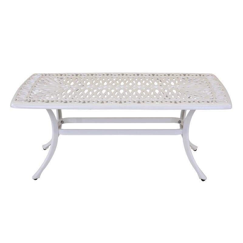 Havenside Home Saybrook Cast Rectangle Coffee Table
