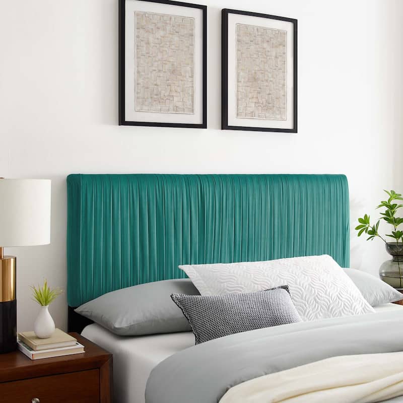 Eloise Channel Tufted Performance Velvet Full/Queen Headboard