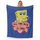 preview thumbnail 2 of 3, Nickelodeon Spongebob Hearty Sponge Silk Touch Throw Blanket